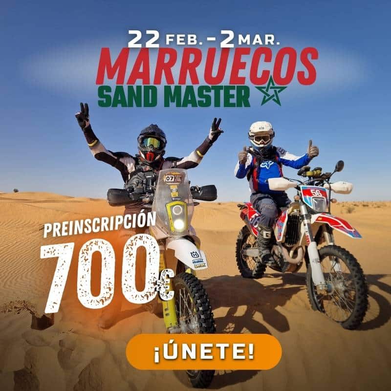 Marruecos sand master 2026. Del 22 de febrero al 2 de marzo