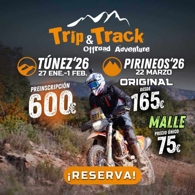 Trip&Track Series 2026. Túnez del 27 de enero al 1 febrero y Pirineos el 22 de marzo.